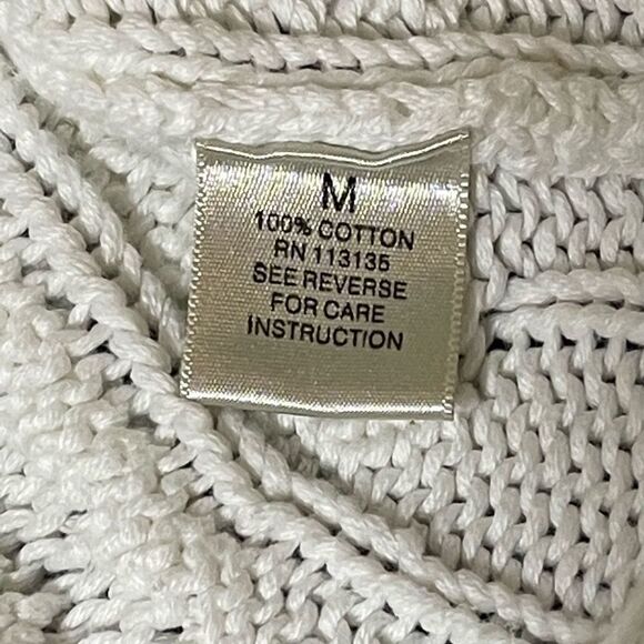 Leo and Nicole White Knit Sweater - Picture 8 of 9